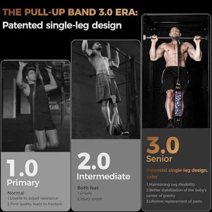 Innstar Pull Up Assistance Bands, Heavy Duty Resistance Band for Pull Up Assist, Adjustable Resistance 165-265lbs with Fabric Feet/Knee Rest, Pull Up Bands Assistance Bands - color: Upgrade Desert 165lbs