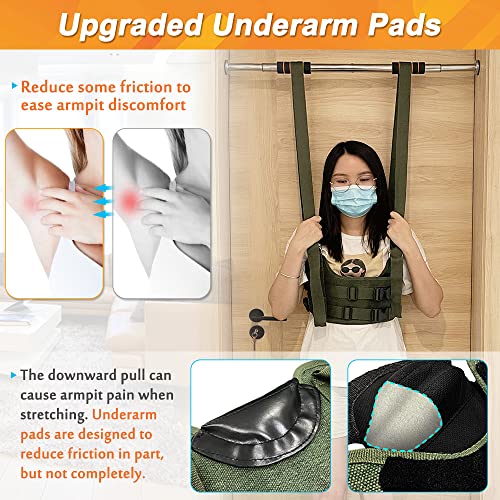 Back Stretcher Lumbar Traction Device Spinal Decompression Machine Lumbar Belt for Lower Back Pain Relief Sciatica Herniated Disc Back Alignment Device Hang Upside Down Stretch Back Harness (S 34~38) - color: Small