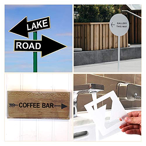 Alphabet Letter and Number Stencils 10 Inch - 40 Pack Large Letters and Numbers Stencil Templates with Signs for Painting on Wood, Reusable Number Letter Stencils for Chalkboard Signs & Wood Wall Art - size: 10 Inch