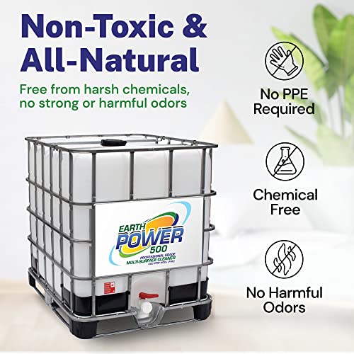 Earth Power Hypochlorous Acid 500 PPM Multipurpose Cleaner – 500 Gallon - style: 500 Gallons