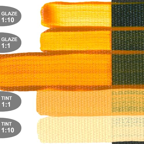 GOLDEN OPEN Slow-Drying Acrylics, India Yellow Hue, 5 fl oz. tube, Professional Acrylic Paint, Transparent - color: India Yellow Hue, size: 5 Fl Oz (Pack of 1)