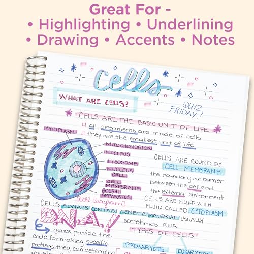 Zebra Pen MILDLINER No Bleed Highlighter, Warm Colors, Dual Tip, 5-Pack - color: Warm