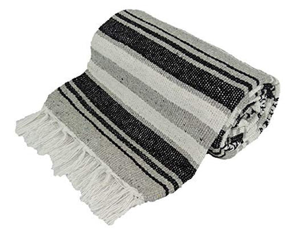 Kakaos Traditional Yoga Blanket. (Gray) - color: Gray