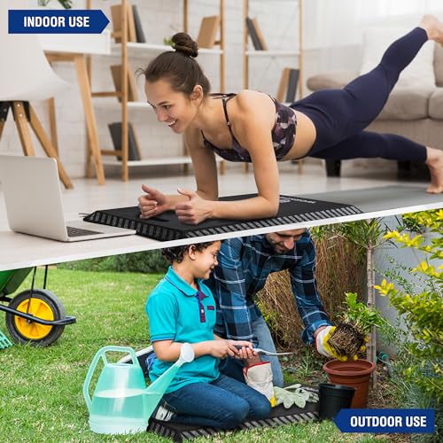 WORKPRO Extra Thick Kneeling Pad, Black, 28 x 16 x 1.2in | Soft NBR Foam Knee Cushioning, Extra Large Foam Kneeler Mat, Suitable for Auto-Repair, Gardening, Workout Supplies - color: Black