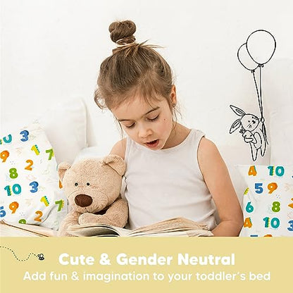 Toddler Pillow with Pillowcase, 13x18 My Little Dreamy Pillow (Dino123) - color: Dino123