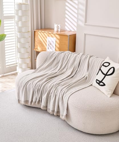 Erke Boho Chair Recliner Throw Cover Chenille Sheet Blanket 71”x71” - color: Beige Coffee, size: 71" x 71"