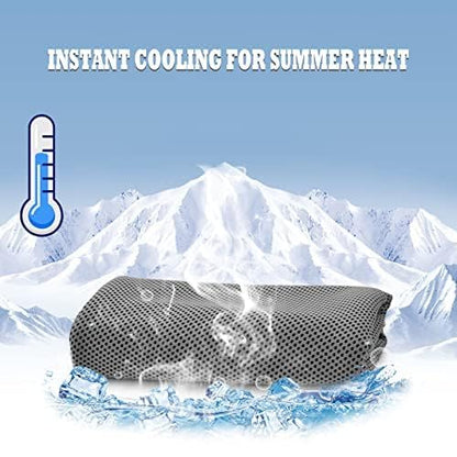 4 Pack Cooling Towels (40"x12") - Instant Cooling Reusable Microfiber Towels for Sports, Gym, Camping, Yoga, Fitness & More - color: 4 Packs Gray