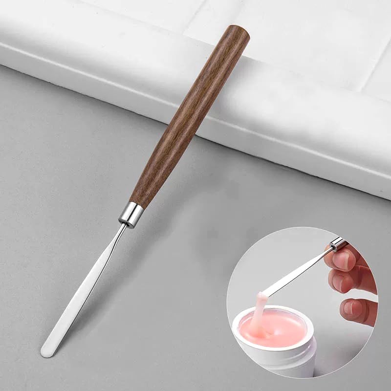 Palette Knife, Stainless Steel Painting Knife with Wood Handle, Metal Artist Knife for Oil, Canvas, Acrylic Painting, Flexible Spatula Pallet Knife for Color Mixing,Spreading - color: Palette Knife