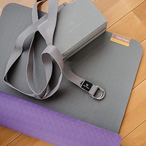 Hugger Mugger Earth Elements 5 mm Yoga Mat - Grippy Texture, Reversible, Cushion, Non-toxic Biodegradeable Material, Lightweight - color: Purple Mist