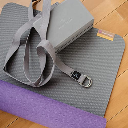 Hugger Mugger Earth Elements 5 mm Yoga Mat - Grippy Texture, Reversible, Cushion, Non-toxic Biodegradeable Material, Lightweight - color: Purple Mist