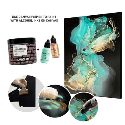 Alcohol Ink Set - 34 Color Variations - Set #19-4 Alcohol Inks x 0.51 fl oz (15 ml) | Highly Pigmented Pastel Colors, Lightfast, Opaque and Matte – For Painting and Epoxy Resin – Made in the EU - color: 19, style: Pastel inks