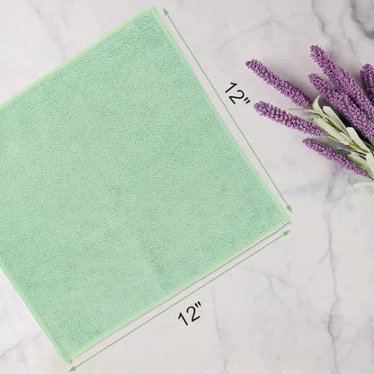 UNIMADE Washcloths Bulk 100 Pack Face Towels (12" x 12"), Highly Soft Wash Cloths and Hand Towels, Fast Drying Multi-Purpose Microfiber Cleansing Cloths for Bathroom, Hotel, Spa, and Salon-Multicolor | Hand Towels, Fast Drying Multi-Purpose Microfiber Cle