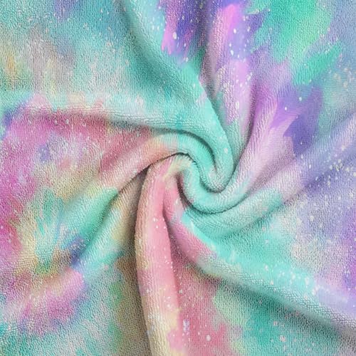 Yoga Mat Towel, Non-Slip, Super Absorbent, 72 x 27 in - color: Purple&green