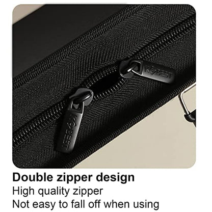 Acocony 11x17 Art Portfolio PP Material Black Pack of 1 | 11x17 Art Portfolio Case with Zipper Closure Oxford Cloth Edge Waterproof - color: Black