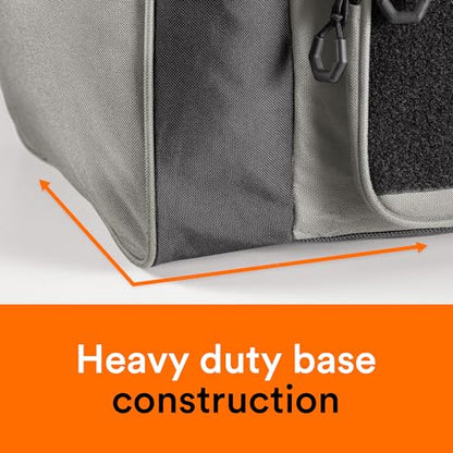 Fitdom 130L 36" Extra Large Heavy Duty Sports Equipment Storage Duffle Bag - color: Silver Grey
