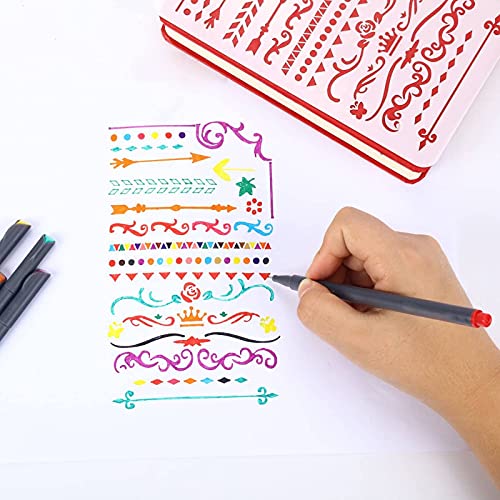 iBayam Fine Tip Pens, Micron Point 0.38mm, 24 Count, Note-Taking Journaling | Smooth Writing Pens, Cute School Office Supplies for Teachers & Students Arts Supplies, Slim Pressure-Free Barrel, Quick Dry - color: Multicolor, size: 1 Count (Pack of 24)