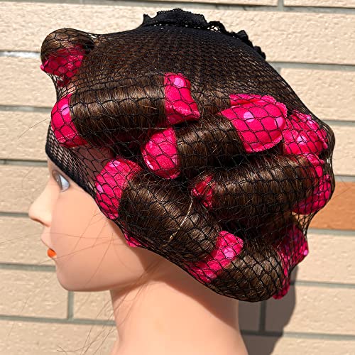 Aimin Soft Satin Sponge Overnight Curlers for Heatless, Long Hair Curls (20 pcs, pink) - color: pink-20