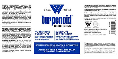 Martin/ F. Weber Weber 8-Ounce Odorless Turpenoid (1682) - size: 1 Count (Pack of 1)