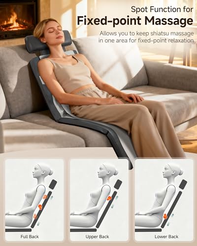 Snailax 2026 Shiatsu Massage Mat with Heat,Vibration Full Body Massager