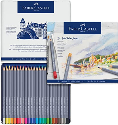 Faber-Castell Creative Studio Goldfaber Watercolor Pencils (24 Count) - size: 24 Count (Pack of 1)