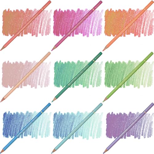 Pastel Pencils,Oil Based Wooden Macaron Colored Pencil Set for Adults Coloring Books Drawing Sketching Art Supplies - color: Pastel