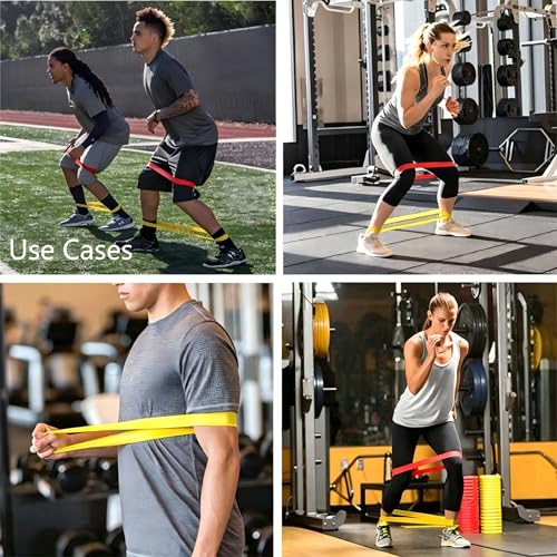 Resistance Bands Set 5-Pack, Exercise Workout Bands for Women & Men with 5 Resistance Levels, Elastic Fitness Bands for Home Gym, Yoga, Pilates, Stretching, Strength Training & Physical Therapy