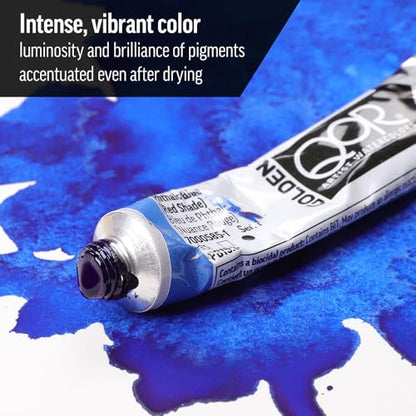 GOLDEN QoR Artist Watercolors, Ardoise Gray, 11 ml Tube, Professional Watercolor Paint, Transparent - color: Ardoise Gray