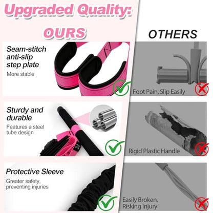 Pedal Resistance Band with Handles,Multifunctional Exercise Bands