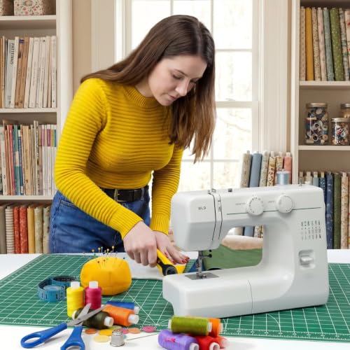 THMINS Self-Healing Sewing Mat, 18" x 24", Green Cutting Mat,A2 | 5-Ply, Double-Sided, Rotating Cutting Mat, Precision Sewing, Fabric Cutting, Crafts and Scrapbooking, A2 - size: 18"×24"