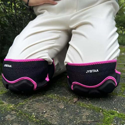 Men/Women Knee Pads, Adjustable Flexible Foam Padding, Rose Red L (1 Pair) - color: Bear Pink, size: Large