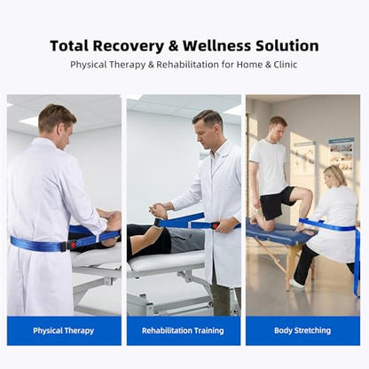 Mobilization pt Belt 2026 New with Adjustable Thick Pad - Mobilization Belt Physical Therapy, Exercise Stretch Straps for Physical Therapy Designed for Physical Therapist, Stretching - color: Blue