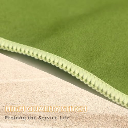 Eunzel Microfiber Beach Towel, Quick Dry Travel Towel Large Sand Free Towel for Beach, Camping, Swim Pool, Gym, Sports& Yoga 71"x32", Palm Green - color: 1 Pack_palm Green