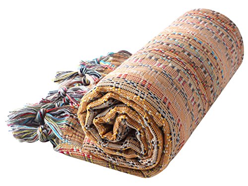 Cacala Pestemal Turkish Beach Towel Highly Absorbent Quick and Easy Dry Soft and Comfortable for Bath, Spa, Pool, Gym and Yoga 100% Cotton 37 x 70 - color: Salmon