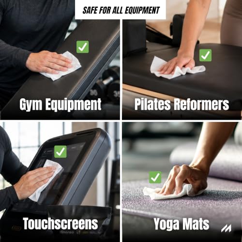 Gym Wipes Refill - Fitness Equipment & Yoga Mat, Unscented 3200 ct - size: 4-Pack