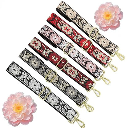1.5" Wide Purse Strap Adjustable Replacement Gold Hardware Long Crossbody Bag Strap for Thick Shoulder Bags Canvas Handbags Straps - color: Gold Hardware-Gary