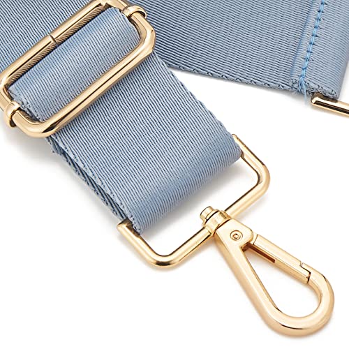 ZOOEASS Wide Shoulder Strap (Solid),Adjustable Replacement Belt Crossbody Canvas Bag Handbag - color: Cove Blue