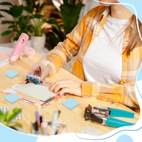 Frienda 24 Pcs 2" x 2" Rubber Carving Blocks Linoleum Blocks for Printmaking, Stamp Making, DIY Crafting, Scrapbook, Painting, Soft and Easy to Carve (Light Blue) - color: Light Blue