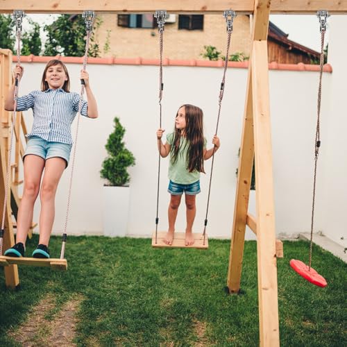 SELEWARE Stainless Steel Swing Hanger Heavy Duty Ceiling Swing Mount 2 Pack | 360° Swivel Swing Hook Swing Hardware Kit for Yoga Swing Hammock Chair Porch Swing Sets Heavy Punching Bag 1000 LB Capacity - color: Silver2 - 360° Swing Hanger ( 2 Pack )