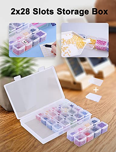 Ratukall A4 LED Light Pad for Diamond Art, USB Powered Light Board Kit | Adjustable Brightness Tracing Light Box with Diamond Painting Accessories & Tools, Includes Storage Case, Drill Pens & Stand - style: 01-A4 Light Pad Kit