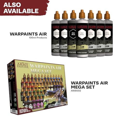 The Army Painter, Airbrush Primary Bundle Greyscale, 2 Triads x 6 x 18 ml | Pre-thinned Acrylic spray gun paints - Paint sprayer paint for D&D & Warhammer Miniatures - color: Greyscale