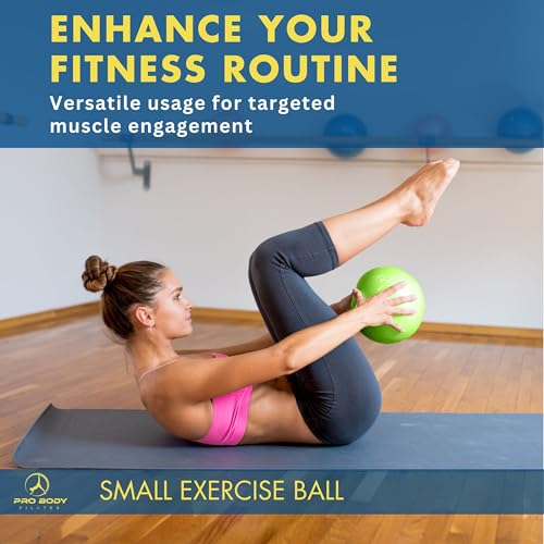 ProBody Pilates Ball Small — 9 Inch Small Yoga Ball - color: Turquoise