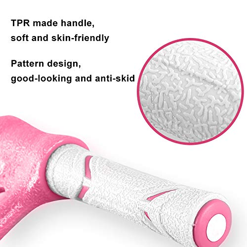 Pedal Resistance Bands with Handles Exercise Bands Multifunction Tension Rope Fitness for Working Out Arm Abs Legs Stretch Bands - color: Pink
