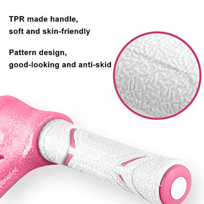 Pedal Resistance Bands with Handles Exercise Bands Multifunction Tension Rope Fitness for Working Out Arm Abs Legs Stretch Bands - color: Pink