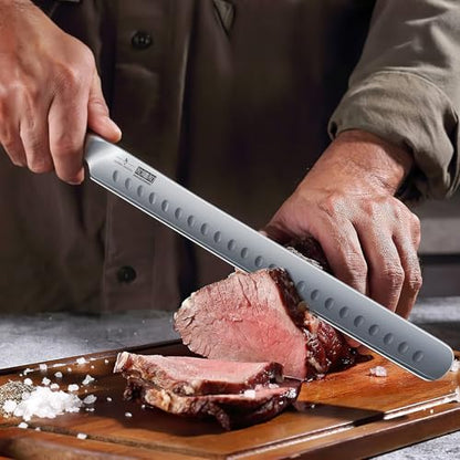 HOSHANHO BBQ Carving Knife Set, Brisket Slicing & Boning Knife for Meat | Professional Ultra Sharp Butcher Carving Knife in Japanese High Carbon Steel, Ergonomic Handle, Gift for Chefs - size: 7"