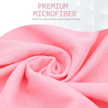 Eunzel 2 Pack Hot Yoga Towel with Grip Dot, Non Slip Yoga Mat Towe Sweat Absorbent Towel for Hot Yoga,Bikram, Pilates and Fitness 72" x 24", Pink - color: Pink