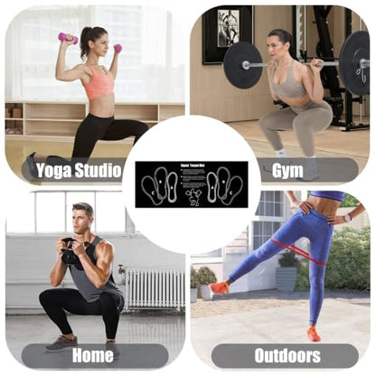 Squat Mat with Foot Position Guide, Anti-Slip Squat Target Mat for Home Gym, Leg, Glute and Ab Workouts, Lightweight Rollable Exercise Mat, 31.5" x 13.78" - color: black
