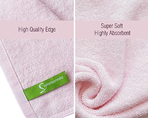 12 Pack Washcloths 13" x 13" - Soft Wash Cloths for Your Face Towel, Wash Cloths for Your Body (Pink) - color: Pink