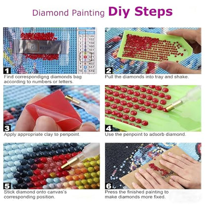 Hydrangea 5D Diamond Art Kit for Adults Full Drill gem art craft | 12x16 inch Round drill canvas, complete tool kit, DIY wall art, relaxing hobby for adults - color: QD159