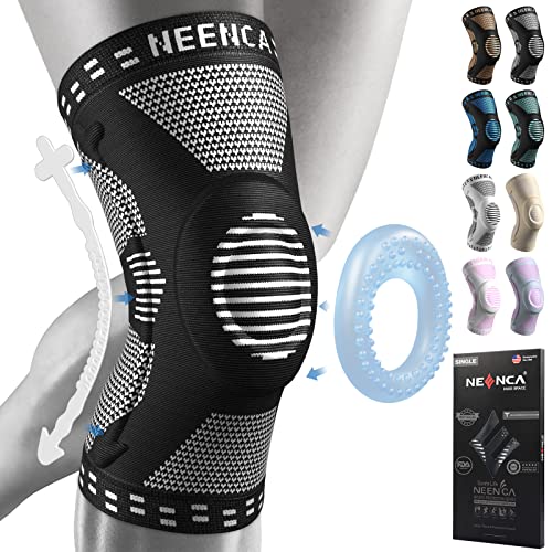 NEENCA Professional Knee Brace, Medical Knee Support for Women & Men Relief - color: Black, size: Medium