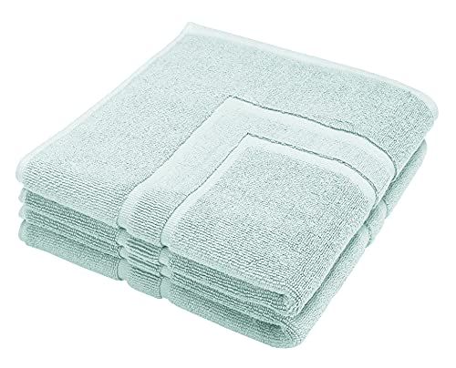 GLAMBURG Premium Cotton 20x32 inch 2-Pack Bath Mats - 100% Ringspun Cotton - Luxury Hotel & Spa Quality - 800 GSM - Durable Soft Highly Absorbent - Machine Washable - Sea Green - color: Sea Green